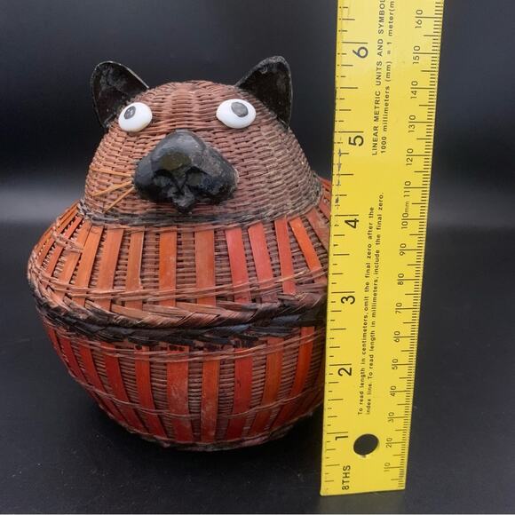 Vintage Chinese Cat Basket - Picture 12 of 13